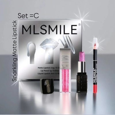 MLSMILE SPARKLING GLITTER LIPSTICK SET