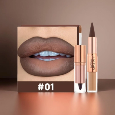 LeafPoem 2in1 Smooth Matte Lipstick Crayon