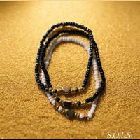 3 PIECE SMALL BEADED HEART BOHEMIAM BRACELETS