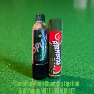 SodaPop Mood Changing Lipstick & Airheads/ ICEE Lipbalm Set