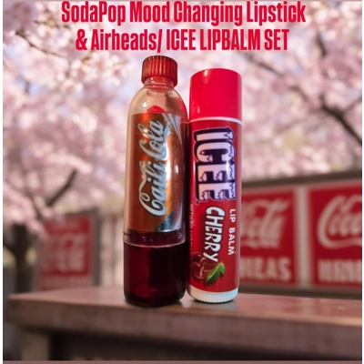 SodaPop Mood Changing & Airheads/ Icee Lipbalm Set
