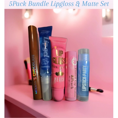 5Pack Bundle Lipgloss & Matte Set
