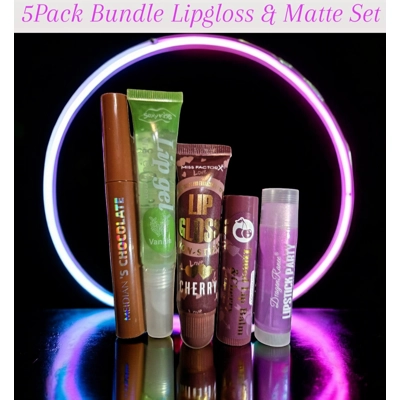 5Pack Bundle Lipgloss & Matte Set