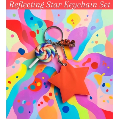 Star Reflecting Keychain Set