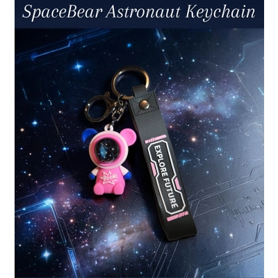 SpaceBear Astronaut Keychain