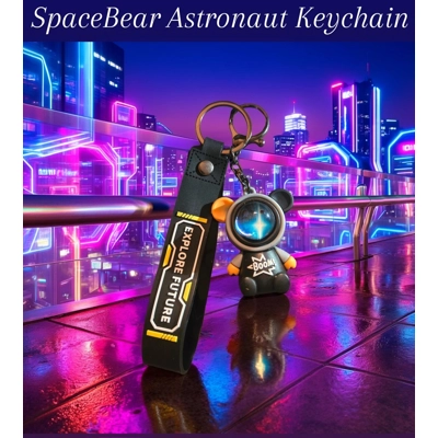 SpaceBear Astronaut Keychain