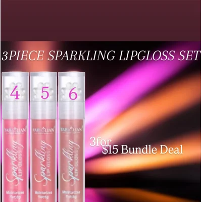 3PIECE SPARKLING LIPGLOSS SET