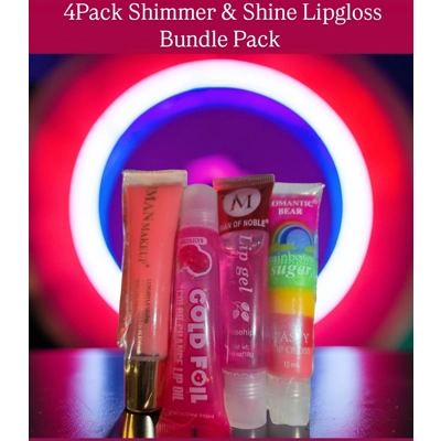 4Pack Shimmer & Shine Lipgloss Bundle Pack