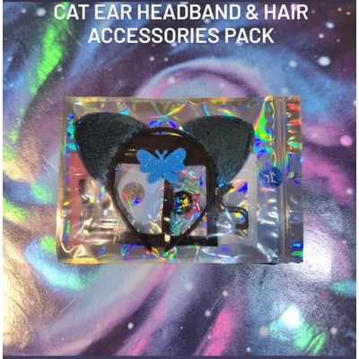 Cat Ear Headband & Hair Accessories Pack