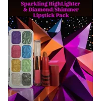 Sparkling HighLighter & Diamond/Shimmer Lipstick Pack