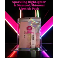 Sparkling HighLighter & Diamond/Shimmer Lipstick Pack