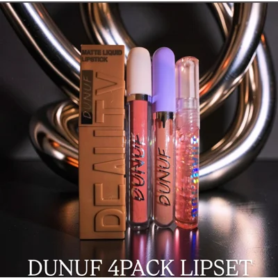 Dunuf 4Pack LipSet Bundle