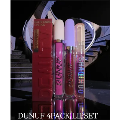 Dunuf 4Pack LipSet Bundle