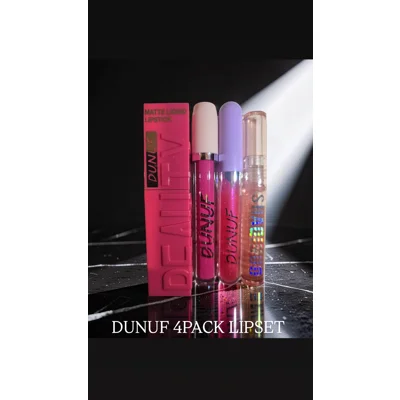 Dunuf 4Pack LipSet Bundle