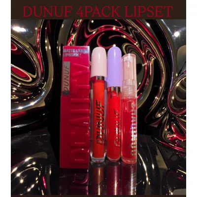 Dunuf 4Pack LipSet Bundle