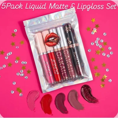 5Pack Lipgloss & Matte Lipstick LipPack