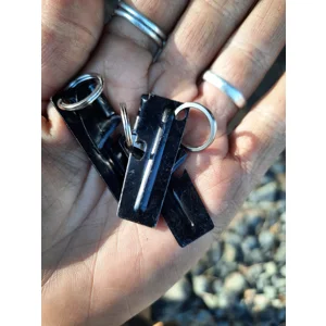 Black P-38 Can Opener and Keychain