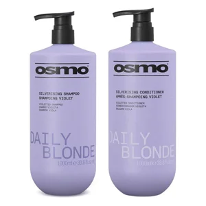 Osmo Daily Blonde Silverising Shampoo + Conditioner 1000ml