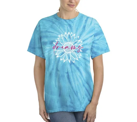 Dreams Sunflower Tie Dye Cyclone -SmartPrintsInk Designs
