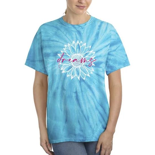 Dreams Sunflower Tie Dye Cyclone -SmartPrintsInk Designs