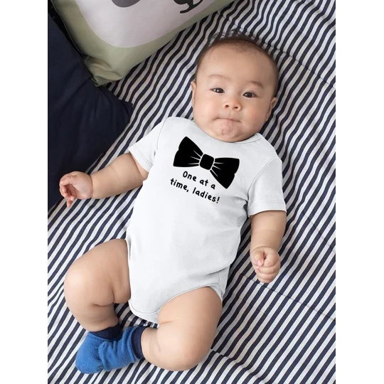 One At The Time, Quote Bodysuit Baby's -SmartPrintsInk Designs