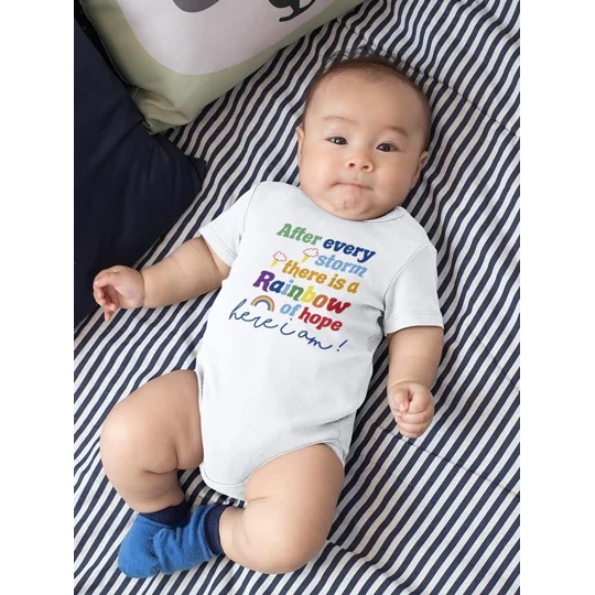 After Every Storm, Quote Bodysuit Baby's -SmartPrintsInk Designs