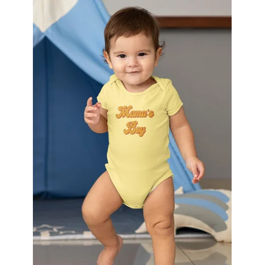Mama's Boy Baby Bodysuit Bodysuit Baby's -GoatDeals Designs