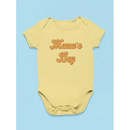Mama's Boy Baby Bodysuit Bodysuit Baby's -GoatDeals Designs