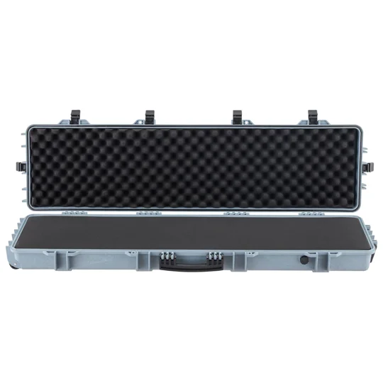 VEVOR Hard Rifle Case, Lockable Rifle Case with Pre-cut Foams, 50 in Movable Gun Storage with Wheels