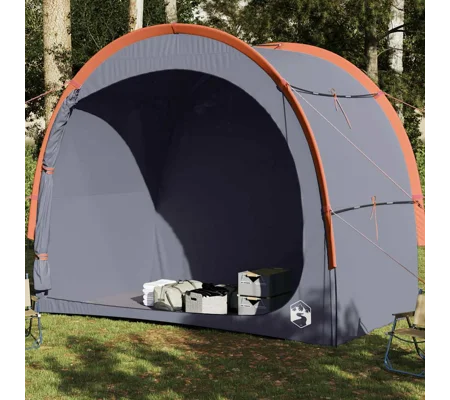 vidaXL Storage Tent Gray and Orange Waterproof