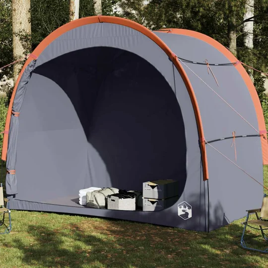 vidaXL Storage Tent Gray and Orange Waterproof