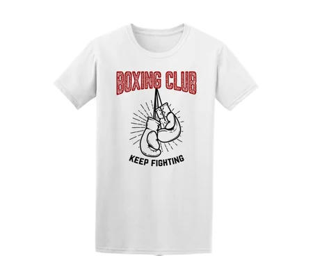Boxing Club, Keep Fighting Boxing Gloves On White Design Element For Post