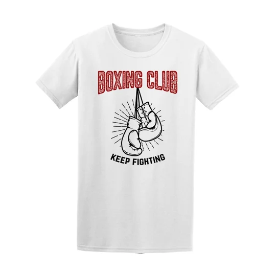 Boxing Club, Keep Fighting Boxing Gloves On White Design Element For Post
