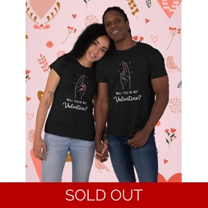 Be My Valentine? T-shirt -SmartPrintsInk Designs