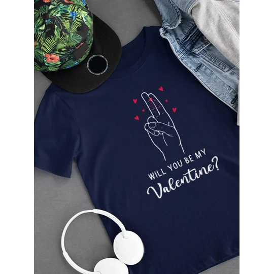 Be My Valentine? T-shirt -SmartPrintsInk Designs