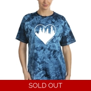 Philadelphia Heart Tie-Dye Crystal -SmartPrintsInk Designs