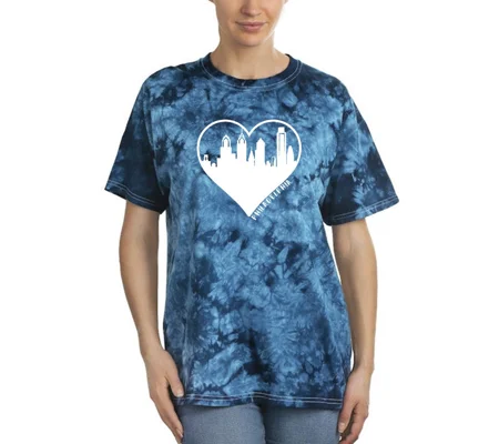 Philadelphia Heart Tie-Dye Crystal -SmartPrintsInk Designs