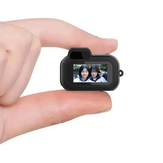 Mini Slr-Shaped 1080P Pocket DV Camera – Portable Body Cam, Action Camera with Display Screen, Loop 