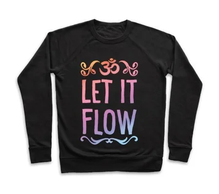 LET IT FLOW YOGA CREWNECK SWEATSHIRT