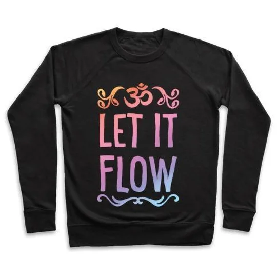 LET IT FLOW YOGA CREWNECK SWEATSHIRT
