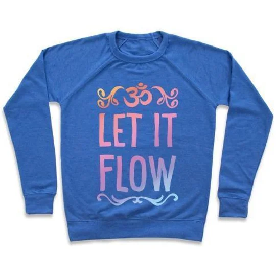 LET IT FLOW YOGA CREWNECK SWEATSHIRT