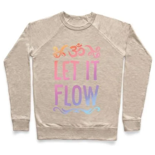 LET IT FLOW YOGA CREWNECK SWEATSHIRT