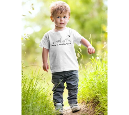 Made In Indianapolis. Landscape T-shirt -SmartPrintsInk Designs