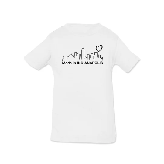 Made In Indianapolis. Landscape T-shirt -SmartPrintsInk Designs