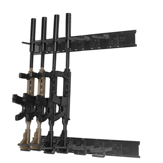 VEVOR Gun Rack, Indoor Gun Rack Wall Mount, 6-Slot Vertical Rifle Shotgun Gun Rack, 180 lb Heavy Dut