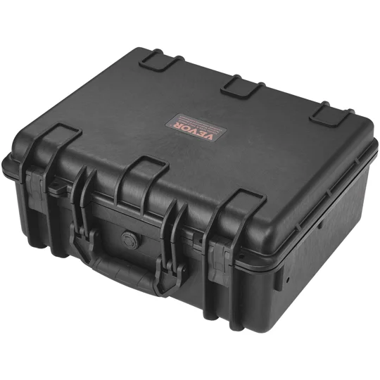 VEVOR Hard Pistol Cases with Pre-cut PU Foam, Waterproof & Dustproof Hard Gun Case for 1 Pistol, 18.