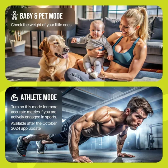 Professional 25 Metrics Smart Scale for Body Weight with BMI, Body Fat, Muscle Mass, Digital Weight 