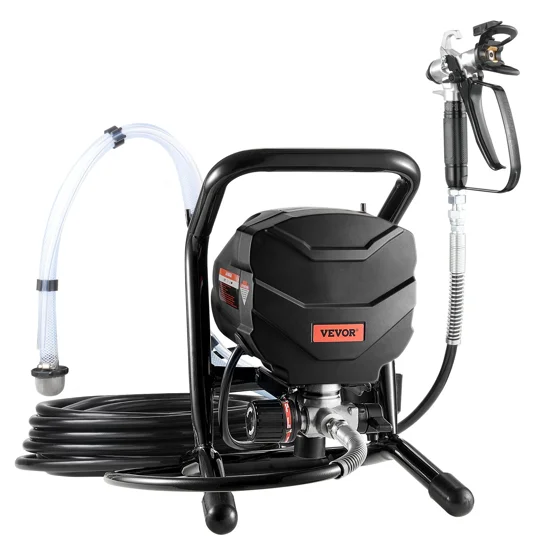 VEVOR Stand Airless Paint Sprayer, 650W High Efficiency Airless Sprayer, 3000PSI Electric Paint Spra