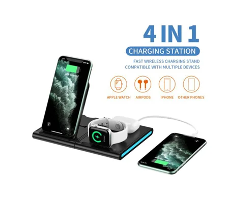 Magnetic Power Tiles 4 In 1 Wireless Charging Station