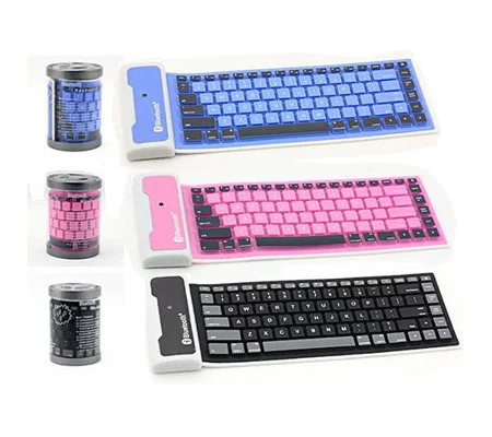 Type Out Of A Box With Flexible Silicone Bluetooth Keyboard